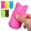 Cute Cat Face Catnip Cats Toy Kitten Teeth Chewing Biting Plush Toys Cat Plush Thumb Pillow Pet Accessories