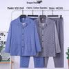 Men's Dragon Pavilion Four Seasons Pajama Set: Turn-Down Collar, Long Sleeve, Long Pants, Imitation Cotton Lycra, Loose Fit