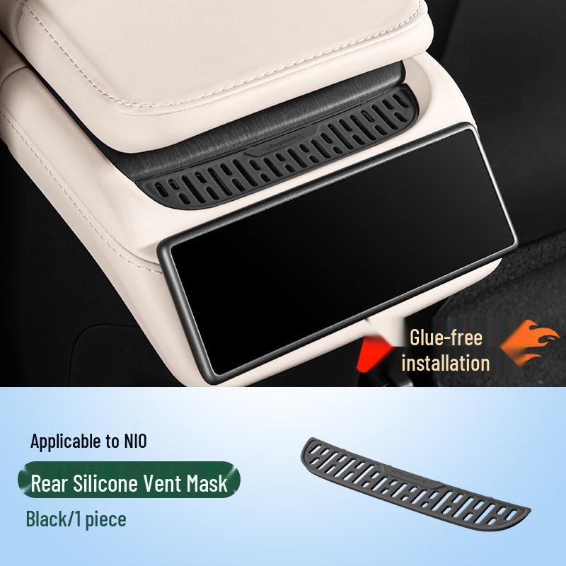 NIO ES6/EC6 Rear AC Vent Cover: Silicone Interior Accessory for 25 Models
