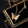 Collana con Ciondolo Farfalla con Piccolo Ciondolo Farfalla