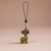 Sandalwood Deer Keychain & Phone Pendant - Cute Ornament for Men & Women