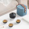 Business Gradual Change Jiangshan Portable Travel Tea Set Light Luxury Express Cup Outdoor Ceramic Souvenir Printing