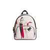 New Disney Collaboration Court Cow Leather With Textile Backpack Double Shoulder Mini Women's Chalk White CC158-IMCAH
