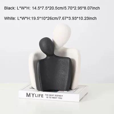 Nordic minimalist abstract figures ceramic ornaments bedroom living room desktop furnishings home decoration office figurines
