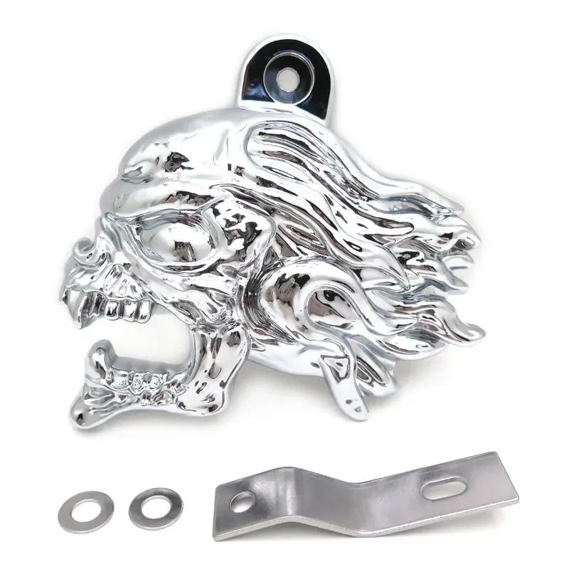 Motorcycle Horn Cover for 1992 and Up Harley-Davidson with Side Mount All V-rod's Chrome