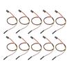 10Pcs Servo Extension Cord Cable 458mm 3Pin Sturdy Durable Wide Application Servo Extension   Wire Cable