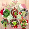 The Funny Christmas Burlap Wreath Door Creative Christmas Decorations