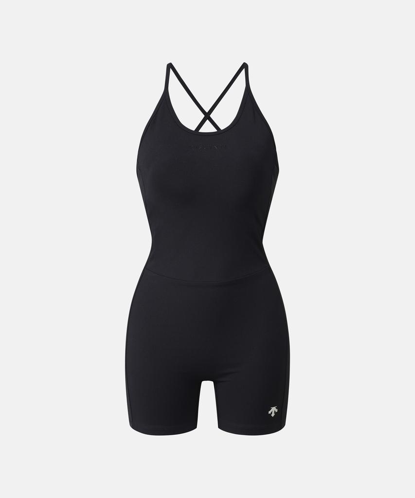 Descente Women'S Gym Fit Bodysuit Black Sr122Pjs11