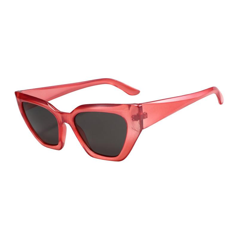 Cat'S Eye Retro Small Frame Sunglasses Street Niche Sunglasses Exaggerated Wear Plain Glasses