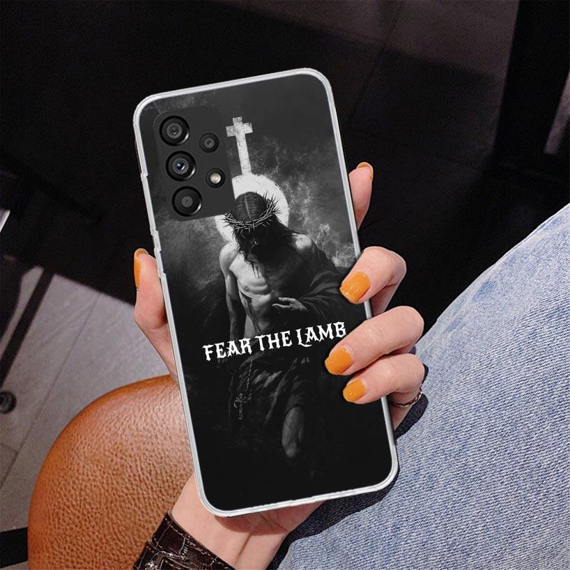 Son Of God Jesus Cross Holy Light Phone Case For Samsung Galaxy A52 A32 A22 A12 A51 A31 A50S A30S A20S A10S Note 20 Ultra 10 Plu