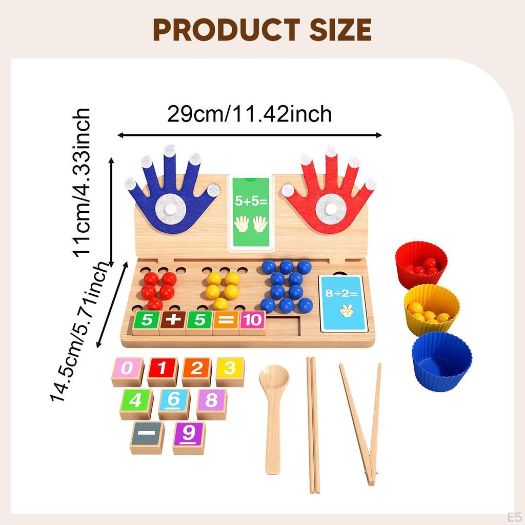 Addition & Subtraction Toys,Learning Game Hand Eye Coordination Educational Toy Girls Preschoolers
