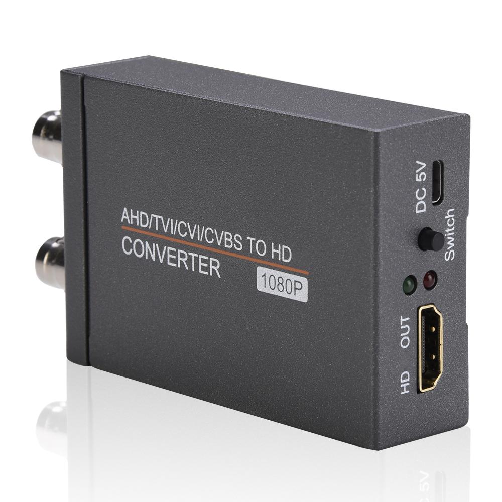 TVI/CVI/CVBS/AHD To HDTV Converter Adapter, HD720p/1080p/3mp/4mp/5mp/8mp BNC To HDMI Video Converter, Used for Monitor HDTV DVR