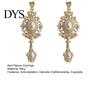Pendant Earrings 1 Pair Dangle Royal Court Design Faux Pearl Geometric Pattern Classical Temperament Dress Up Ornamental Retro Baroque Stud