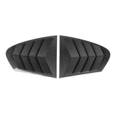 1 Pair Rear Window Louver Left Right Scratch Resistant Side Window Air Vent Louvers Scoop Cover
