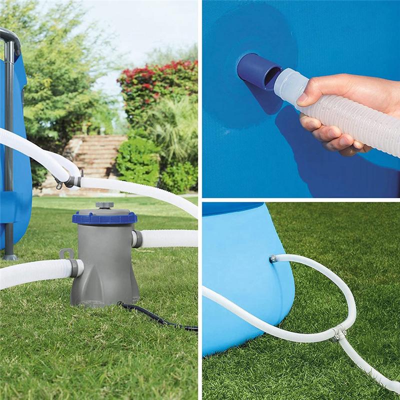 M-Modern-4 Pack Swimming Pool Replacement Hoses,1.25In Diameter Pool Filter Replacement Hoses For Above Ground Pools