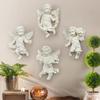 4pcs Creative Resin Angel Ofing Wall To Hang Background Wall Decoration European Home Decoration