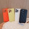Candy Color Wave Grain Silky Leather Skin Phone Case pro Iphone 14 13 12 11 Pro Max Xr X Xs Shockproof Back Cover