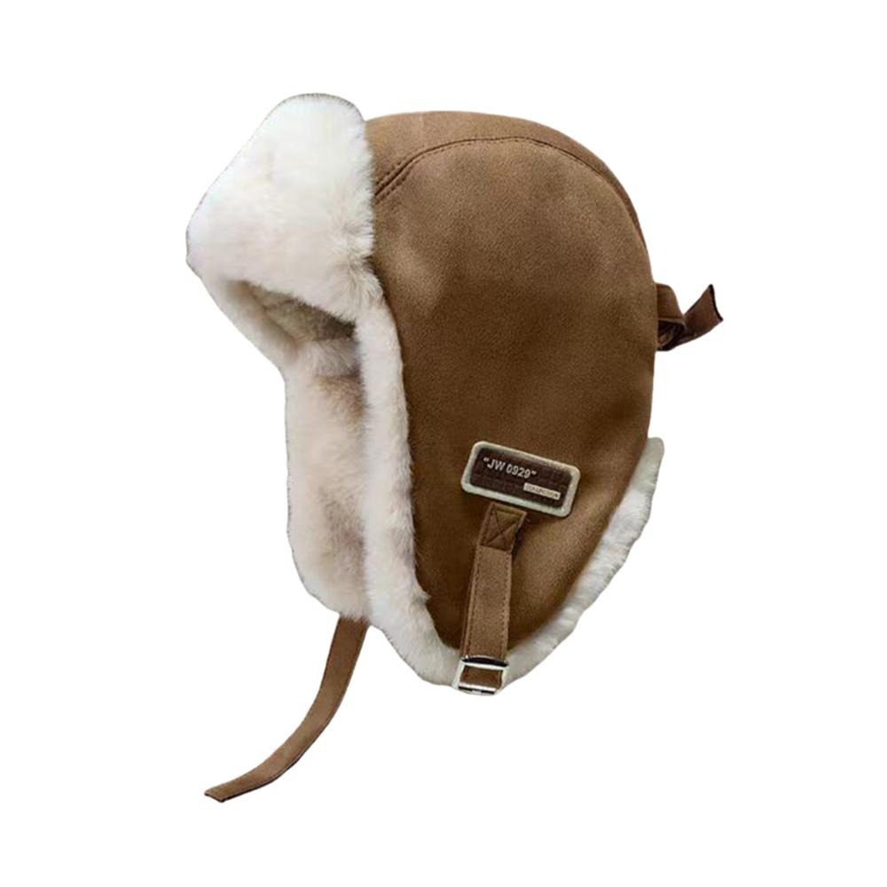 Bomber Hat Men Women Thick Warm Russian Ushanka Fur Hat Fashion Male Female Winter Hat Black Grey Earflap Ski Russian Cap