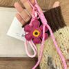 New Faux Leather Sunflower Bag Charms Fashionable Pendant Of Bag Braided Rope Woman Accessories Gift