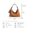 Large Capacity Versatile Women's Crossbody Bag With Niche Design Cowhide Armpit Office Worker's Hand-held Shoulder