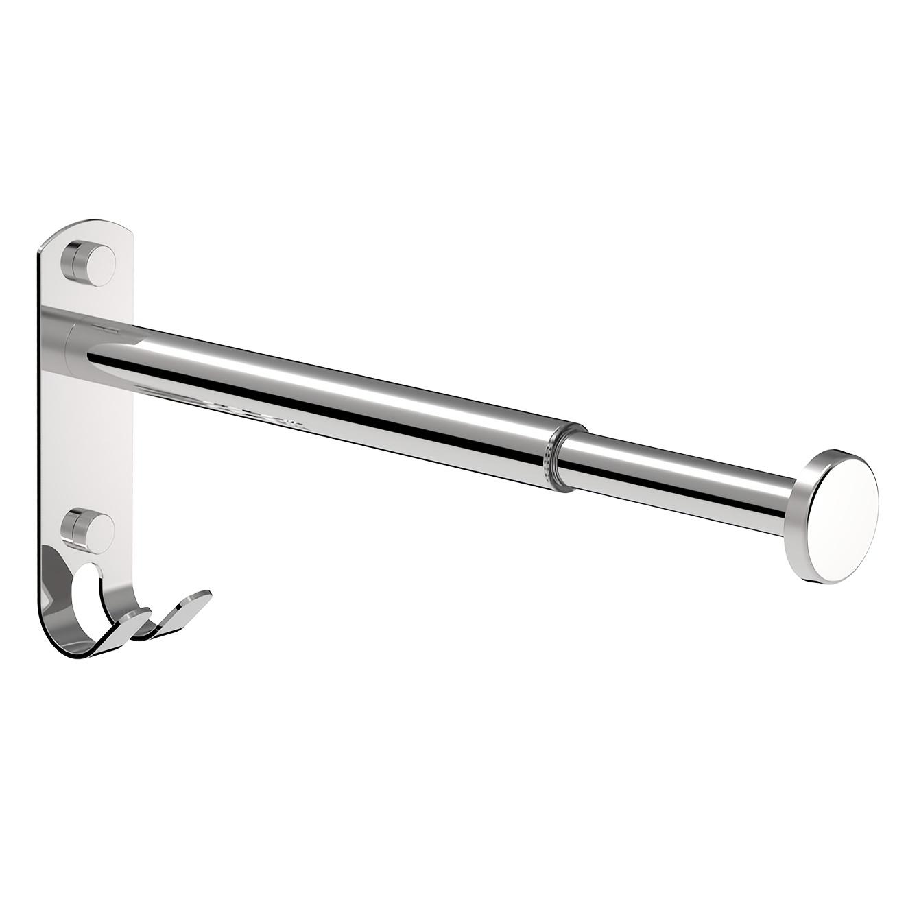 A Versatile Stainless Steel Hanging Rack That Is Adjustable And Does, Suitable for Clothes, Towels, And Miscellaneous Items