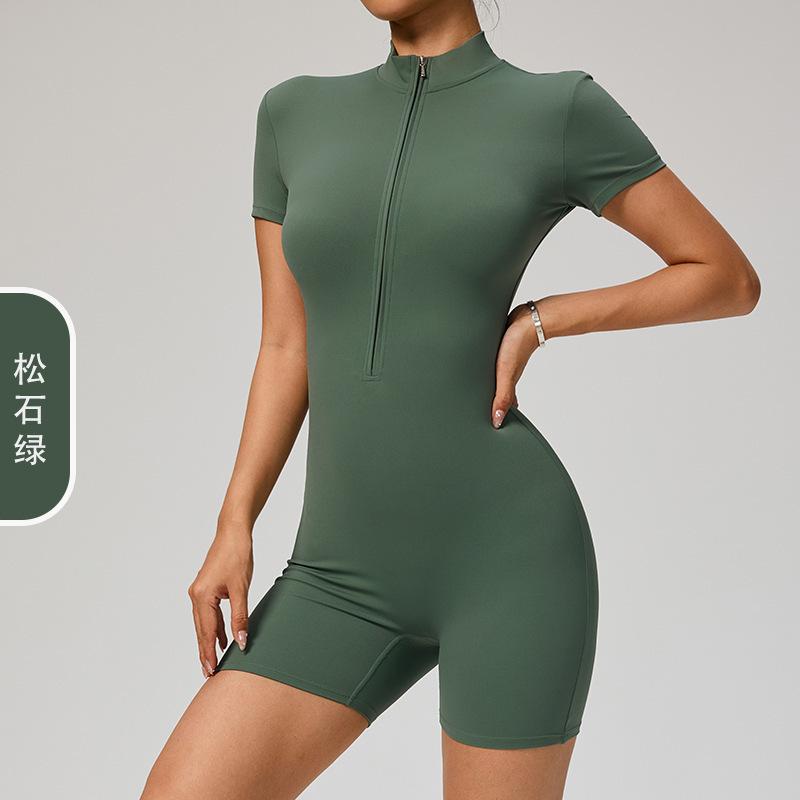 

JYL Yoga Shorts Trousers Suit Solid Square Neck Hollow Back High Waist Pants XL пастельні фіолетовий колір