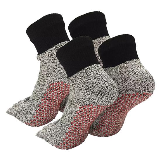 

2 пары носков для заземления босиком для отдыха на пляже, кемпинга, пешего туризма, скалолазания Five Toes G