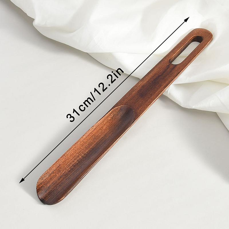 Advanced Solid Wood Shoe Horns 15.5-31Cm Short Handle Shoehorn Pregnant Woman Elderly Shoes Spoon Home Hotel Shoe Spatula