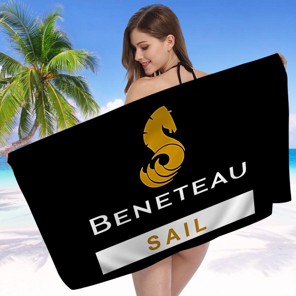 B-BENETEAU Mikrofaserdecke Schnelltrocknende Strandtücher Übergröße Druck Super Saugfähige Poolhandtuchdecke