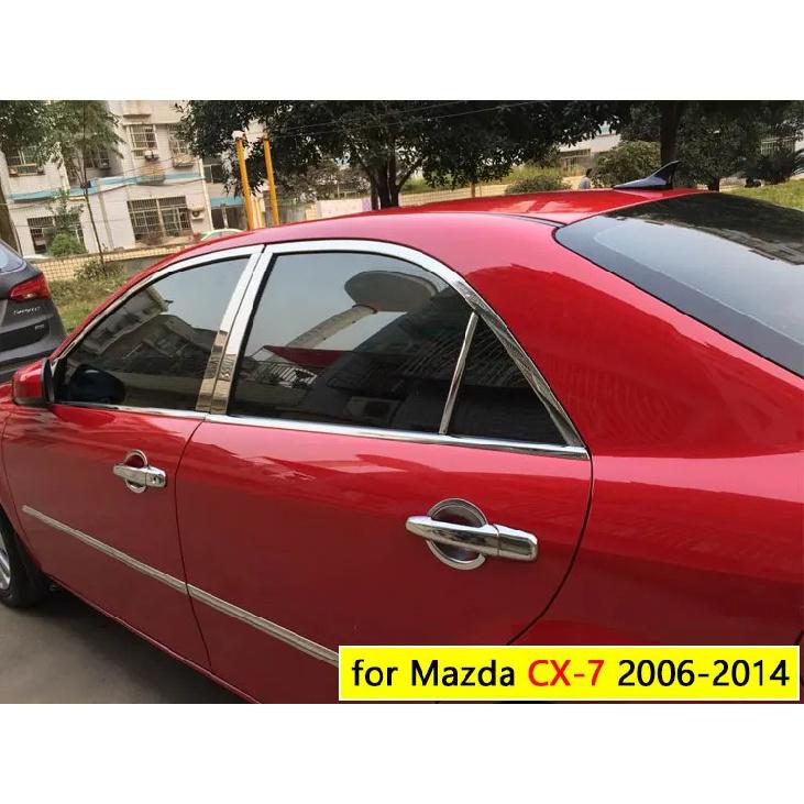 For Mazda CX-7 2006-2011 Accessories Chrome Door Handle CX7 2007 2008 2009 2010 Luxury No Rust Car Sticker Car Styling