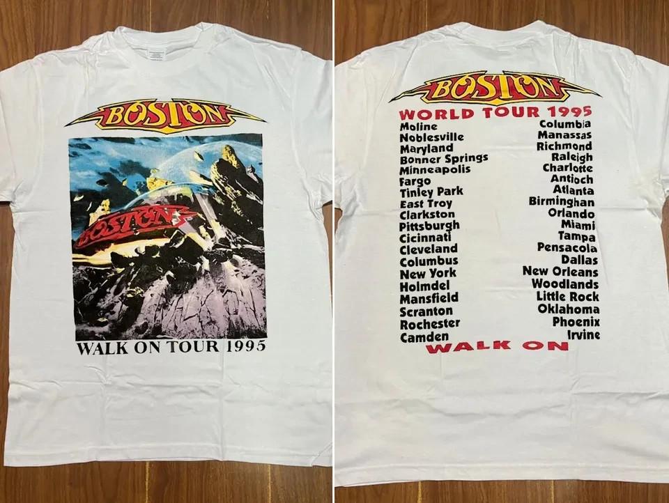 Boston Band Walk On Tour 1995 T-Shirt, Boston Rock Band Shirt S