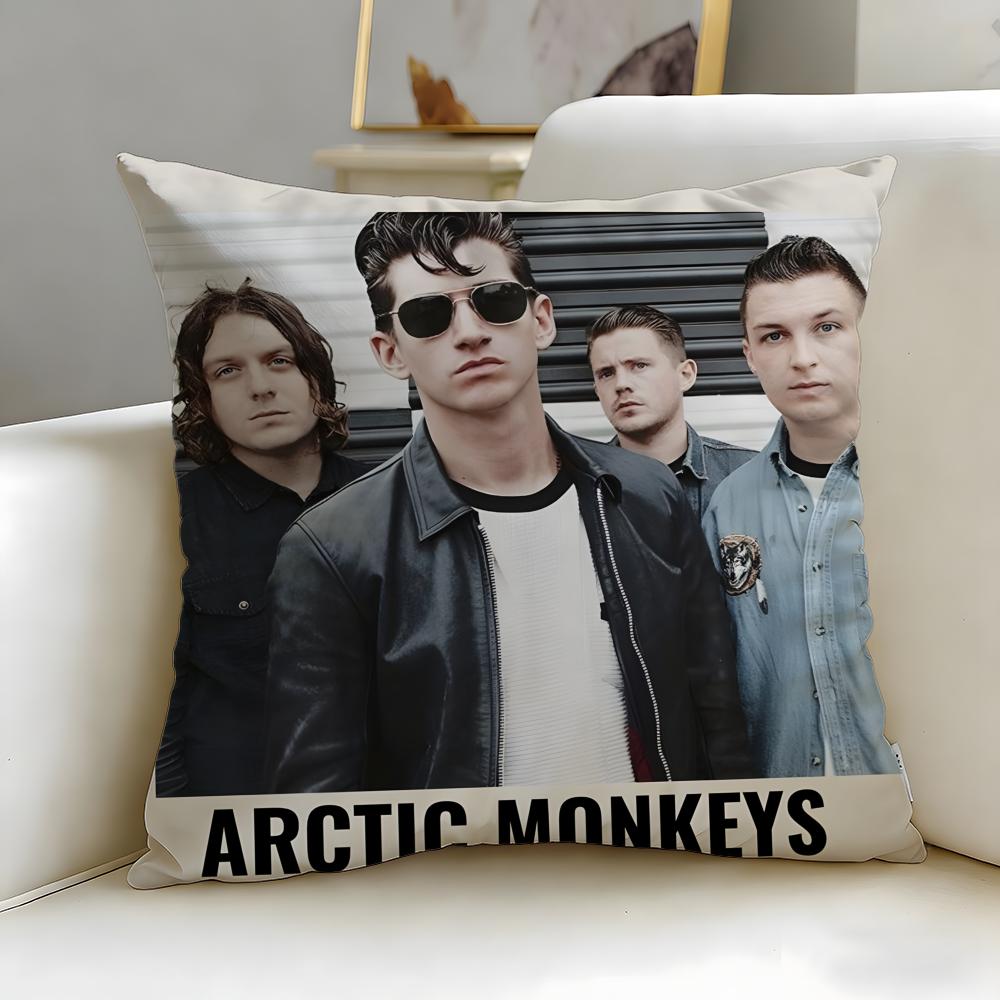 classic band Arctic Monkeys Cushion Cover Soft  EasyWash Pillow Case  Versatile for Couch Bed Travel and Office