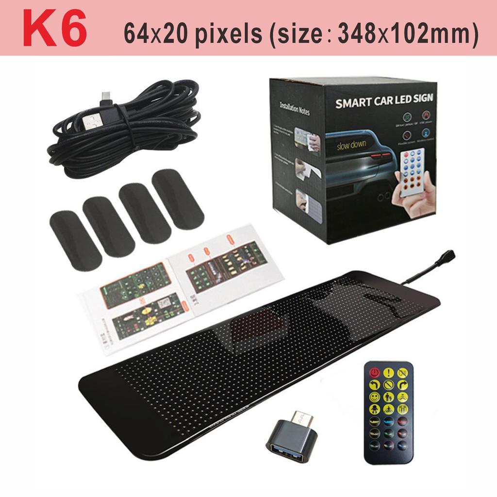 Ďáblovo oko Měkká obrazovka Přenosná nálepka na auto Flexibilní obrazovka APP Editovatelná LED flexibilní obrazovka do auta