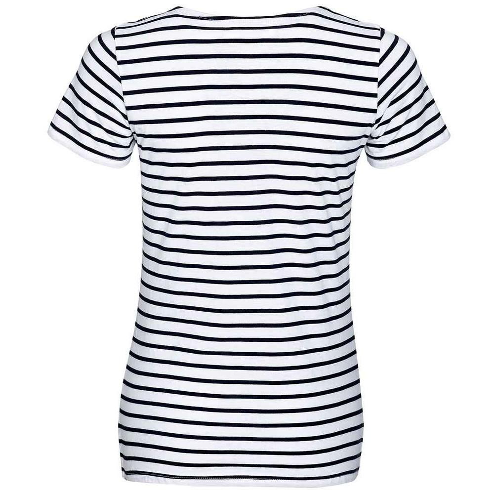 SOLS Womens/Ladies Miles Striped Round Neck T-Shirt