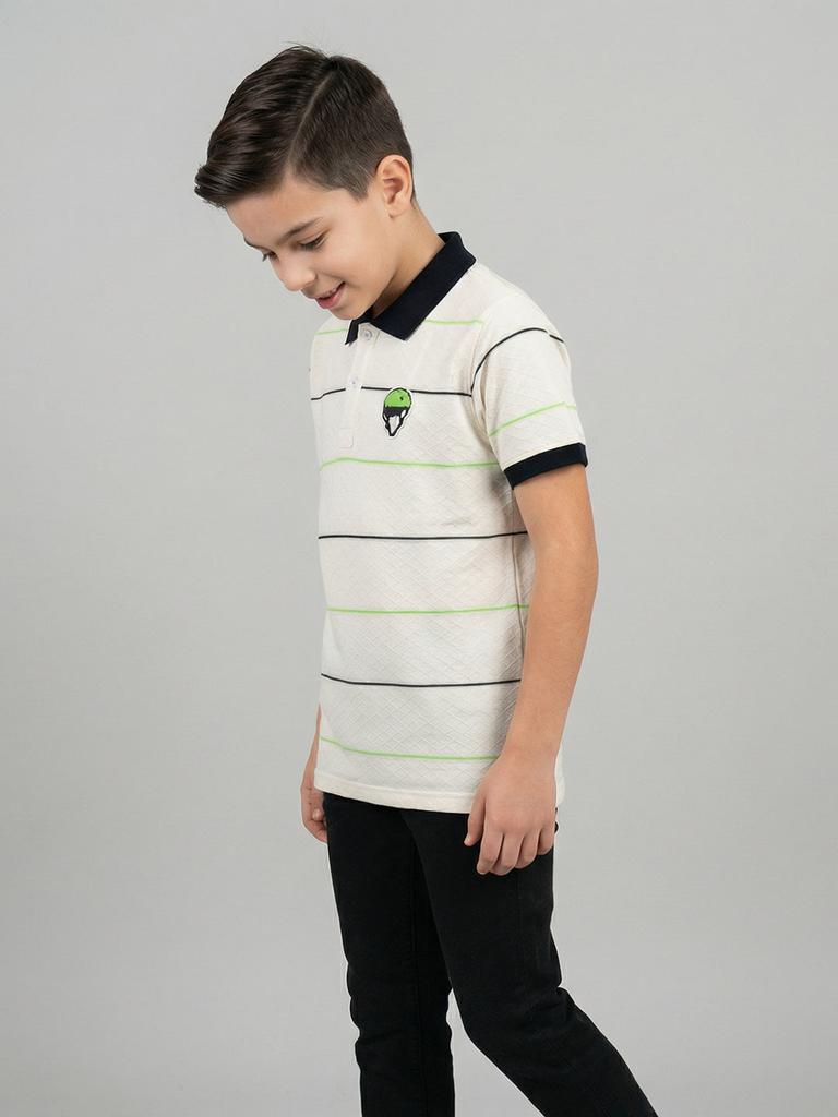 Monte Carlo Boy Regular Fit White Tshirt