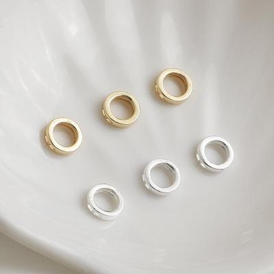 14K Gold-Filled Double Hole End Cap for Bracelets & Necklaces - Jewelry Accessory