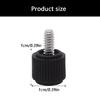 Secure Locking Hand Twist Screws for Side Panels 6#32 Computer Case Rubber Head Enhances Operation Comfort Metal