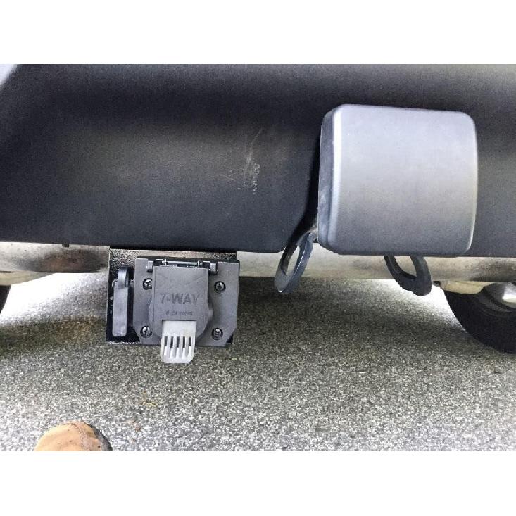 MECMO Multi-Tow 4-Way Flat To 7-Way RV Blade And 4-Way Flat Female End Trailer Wiring Adapter Connector Kit, 4 Pin Vehicle-Side Trailer Light Plug To