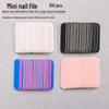 100pcs Solid Color Mini Wood Nail File Set - Ultra-Thin Sanding and Shaping Strips