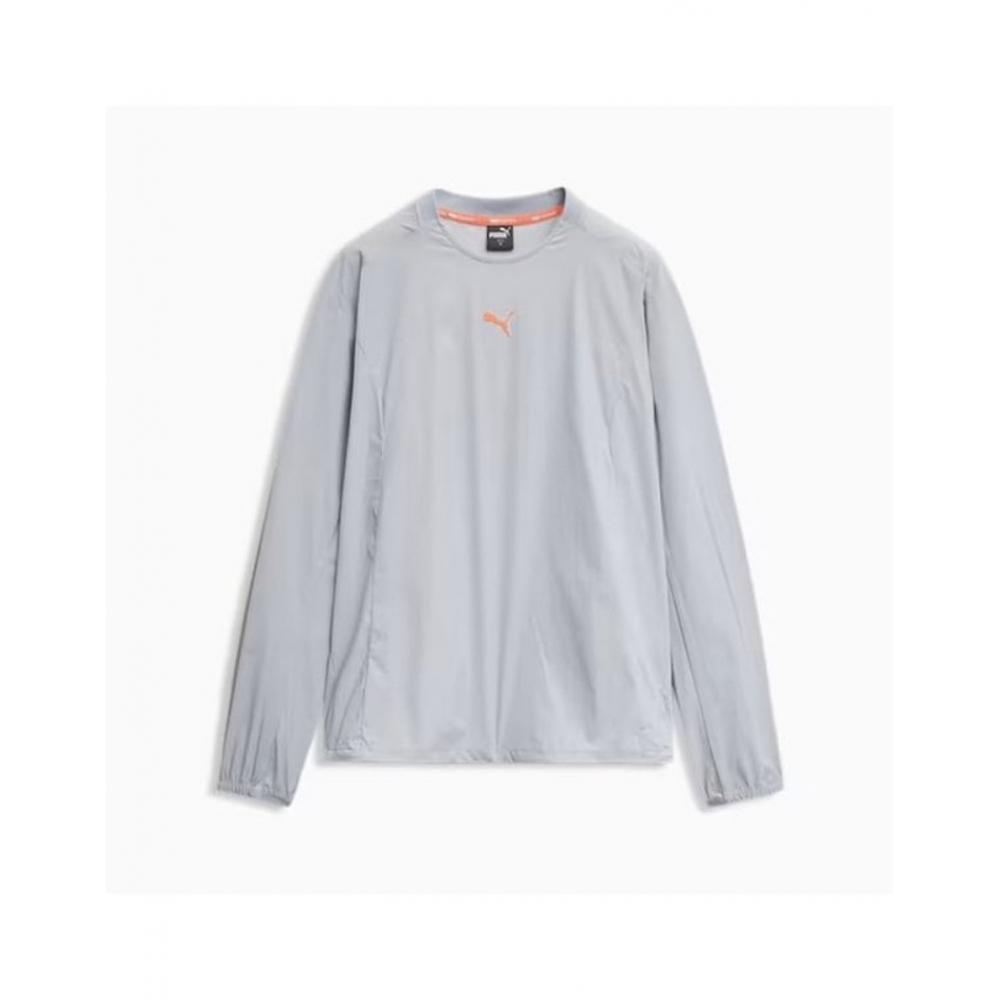 

Puma Men S Functional Active Woven Stretch Crew SweatShirt Grey/L