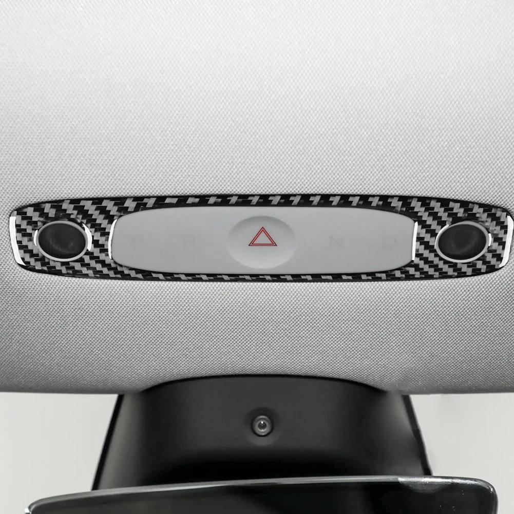 Enhance Style and Protection with Carbon Fiber Sticker for Tesla For Model 3 Highland 2024 Reading Light Frame