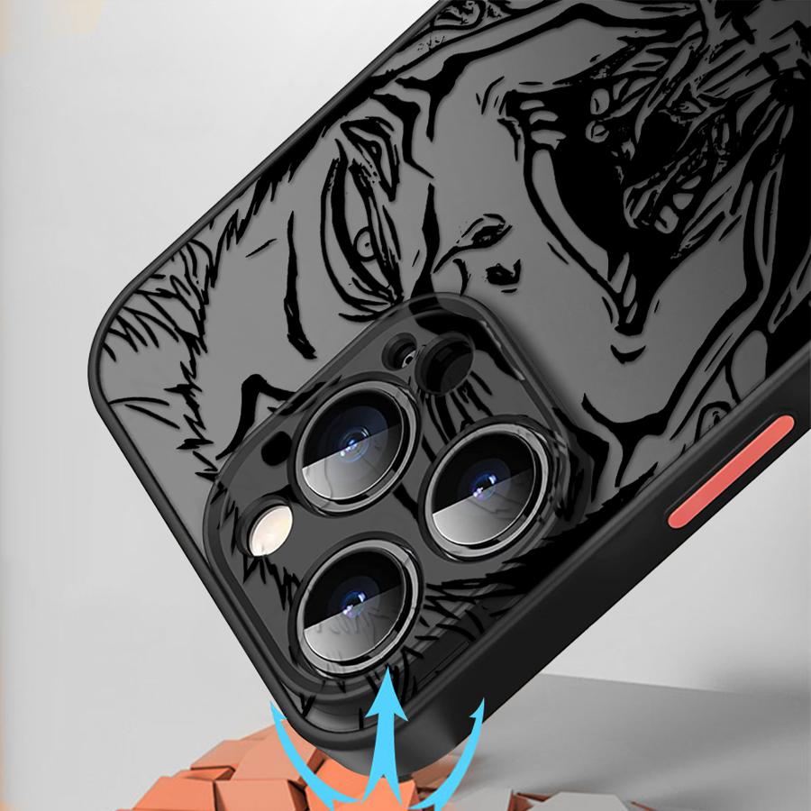 Case for Apple iPhone 14 11 Plus 13 Mini 12 8 7 SE 11 XR XS 15 Pro MAX 16 Soft Cover 14Pro 12Pro 16 Plus Japanese Anime Satoru