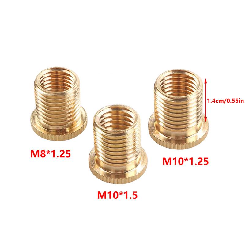 Sada 3 ks matice adaptéru závitu hlavice řadicí páky M10X1.25 & M10X1.5 & M8*1.25 Kit