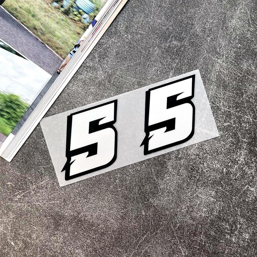 Weiße reflektierende JDM Autoaufkleber wasserdicht DIY dekorative Abdeckung für Motorrad