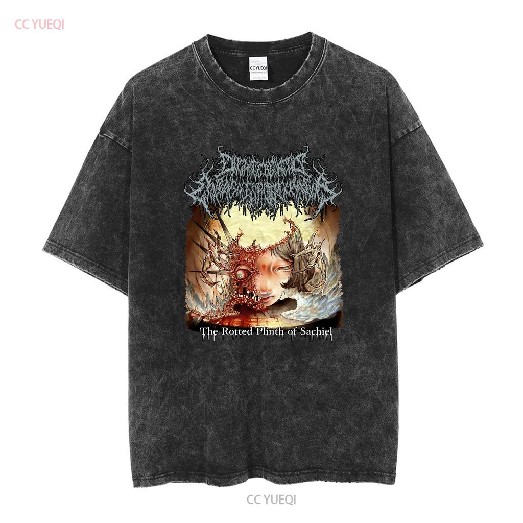 Rare Onchocerciasis The Rotted Plinth of Sachiel SK8 Black Men s T Shirt Size XL vintage Washed Casual streetwear Versatile