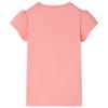 T-shirt pour enfants corail clair 5 dimensions disponibles