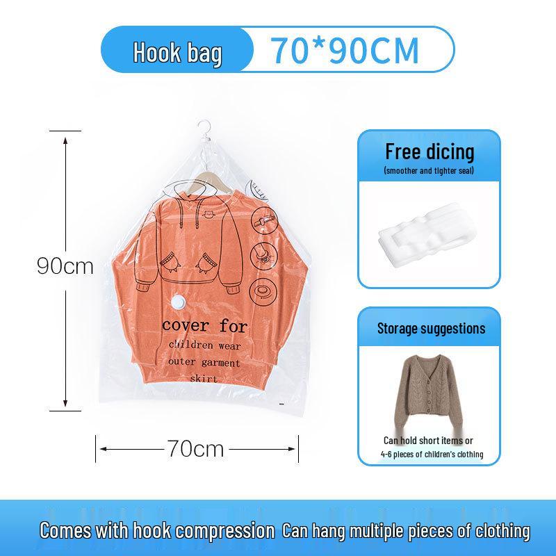 Thickened Transparent Vacuum Compression Storage Bag for Home Quilts & Bedding