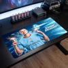 Erling Haaland Custom Large Mouse Pad, Personalized Name Text Print, Football Logo Non‑Slip Desk Mat Gaming Gift