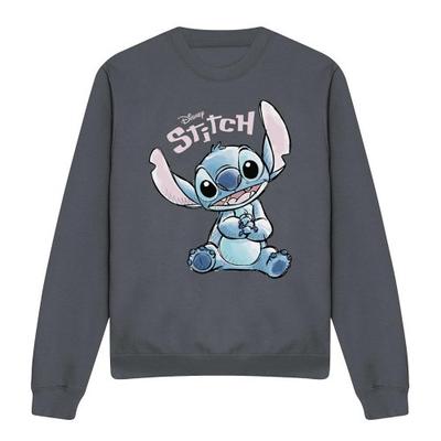 Lilo & Stitch Unisex Adult Colour Me Happy Crew Neck Sweatshirt