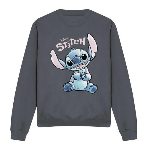 Lilo & Stitch Unisex Adult Colour Me Happy Crew Neck Sweatshirt